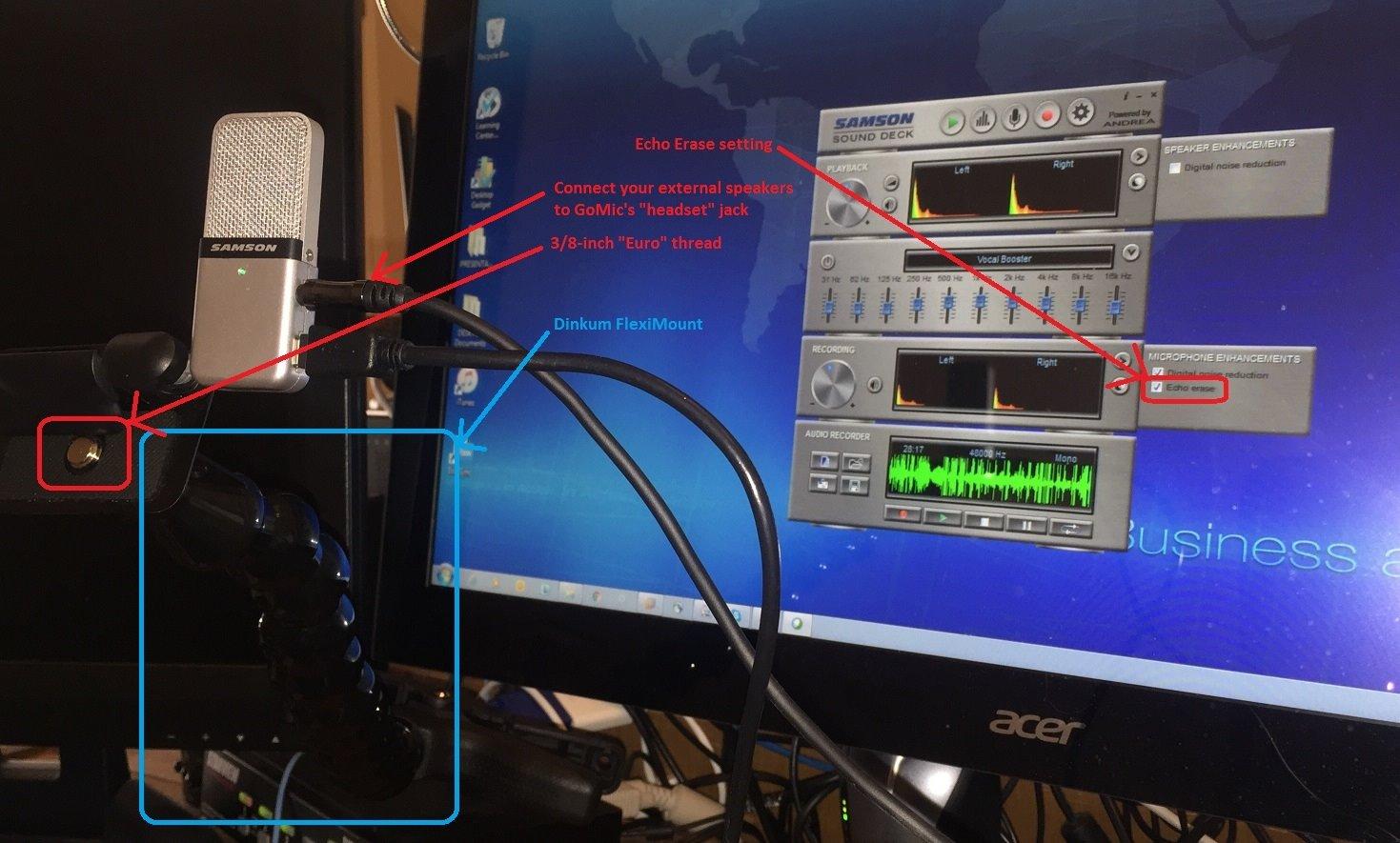 Samson GOMIC Go Mic Portable USB Condenser Microphone with Mounting Clip and Carry Case customer photo 1