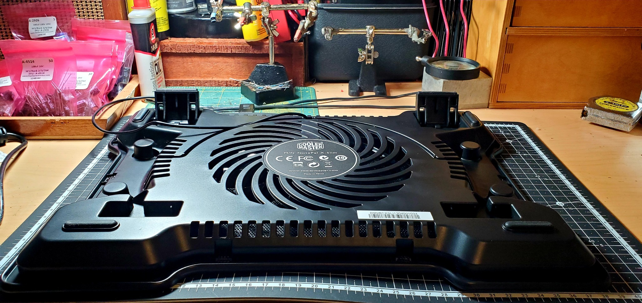 Cooler Master NotePal X-Slim Ultra-Slim Laptop Cooling Pad with 160mm Fan customer photo 2