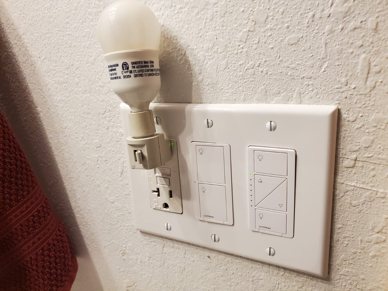 Lutron Caseta Original Smart Dimmer Switch (Lutron Smart Hub Required), for LED Lights, 150 Watt, Single-Pole/3-Way customer photo 2