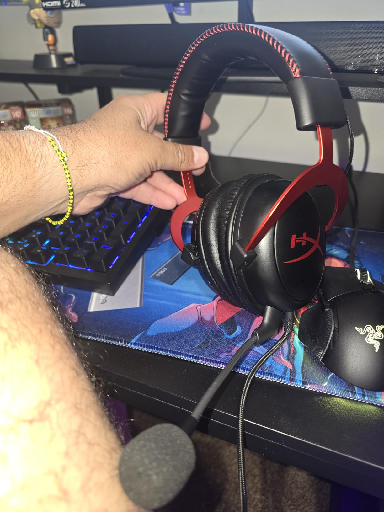 HyperX Cloud II Gaming Headset - 7.1 Surround Sound - Memory Foam Ear Pads - Durable Aluminum Frame - Multi Platform Headset - Works with PC, PS4, PS4 PRO, Xbox One, Xbox One S - Red (KHX-HSCP-RD) customer photo 1