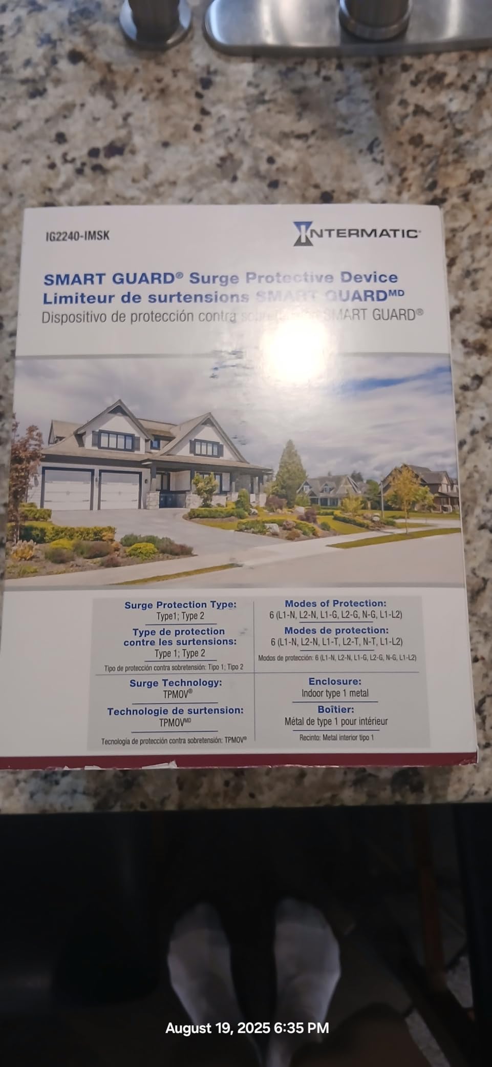 Intermatic IG2240-IMSK Advanced Surge Protection with Easily Replaceable IMODULES Whole Home Surge Protector customer photo 2