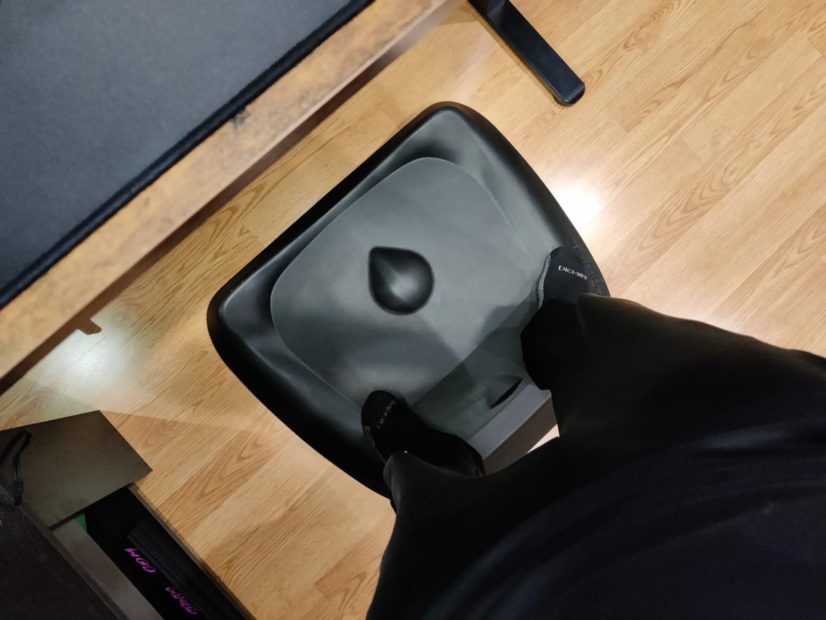 The Standing Desk Mat - Topo by Ergodriven | Premium Not-Flat Anti-Fatigue Standing Desk Mat with Calculated Terrain | Ultra-Thick Deluxe Comfort Foam, Durable, PVC-Free | Accessories | Obsidian Black customer photo 1