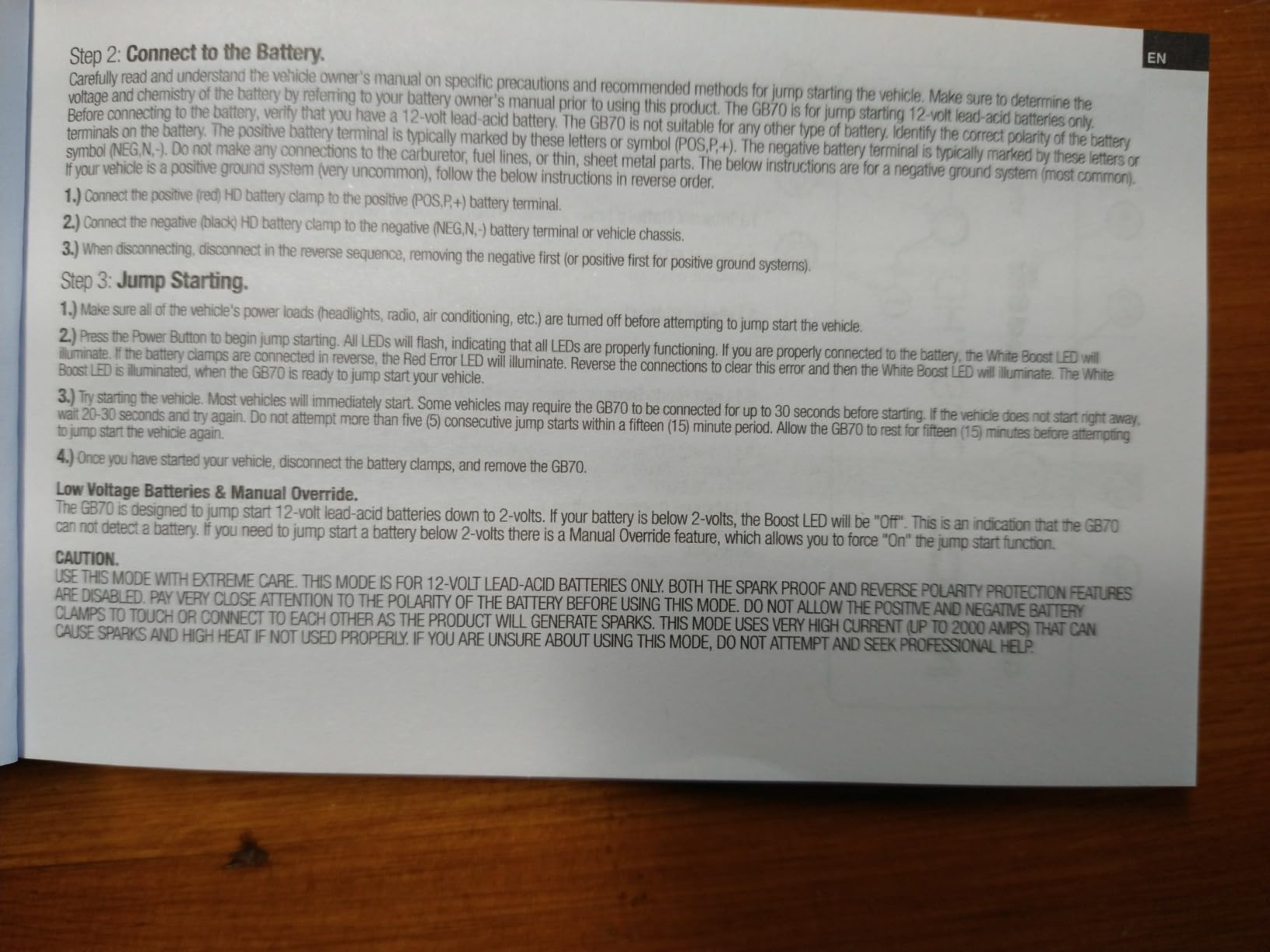 NOCO Boost GB70: 2000A UltraSafe Jump Starter - 12V Lithium Battery Booster Pack, Portable Jump Box, Power Bank & Jumper Cables - for 8.0L Gas and 6.0L Diesel Engines customer photo 1