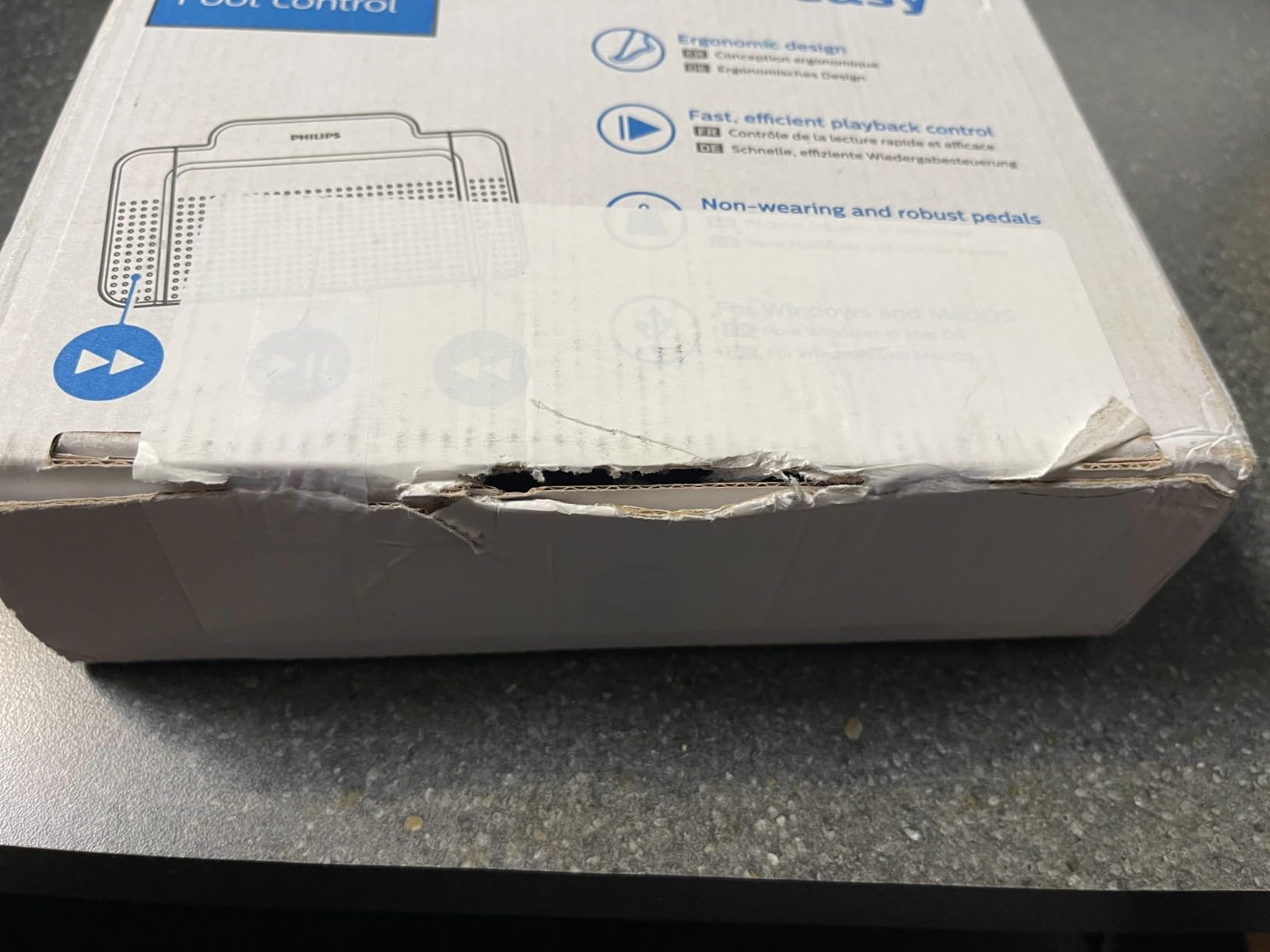 Philips ACC2320 Foot Control for Philips Digital Dictation Systems, 3 Pedal customer photo 1