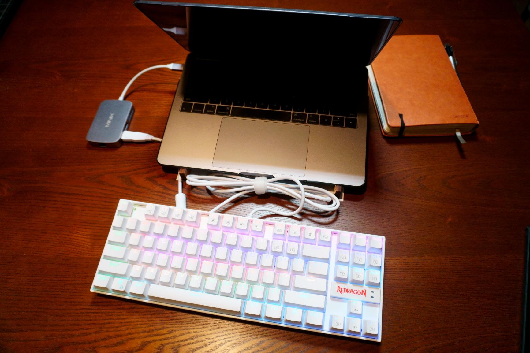 Redragon K552P Mechanical Gaming Keyboard TKL with 18 Backlight Modes, Hot-Swappable Red Switches, 87-Key Compact Ergonomic Design, N-Key Rollover & Software Programmable Macro - RGB, Black customer photo 1