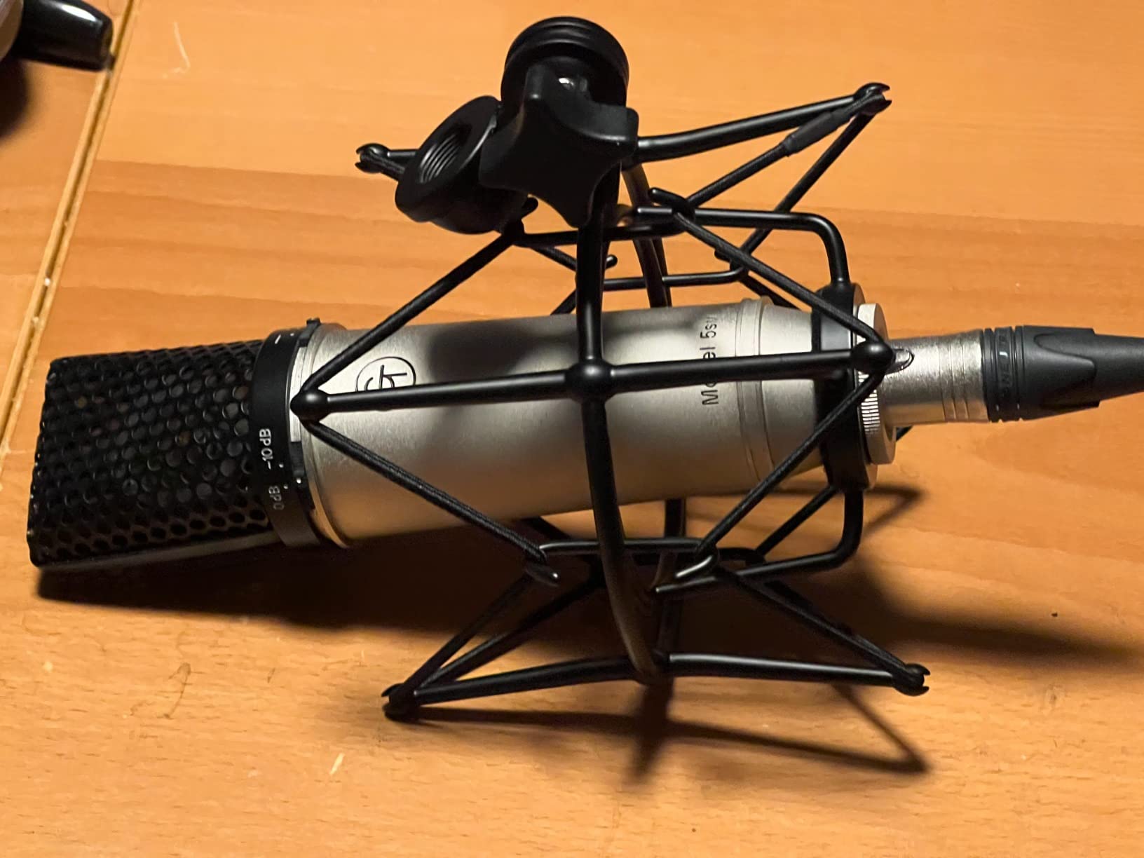 Microphone Shock Mount Mic Holder - Anti Vibration Spider Shockmount Compatible with Many Condenser Mics Like AT2020 MXL 770 MXL 990 Samson G Track Pro Rode Procaster NT1-A Neumann U87 etc. customer photo 1