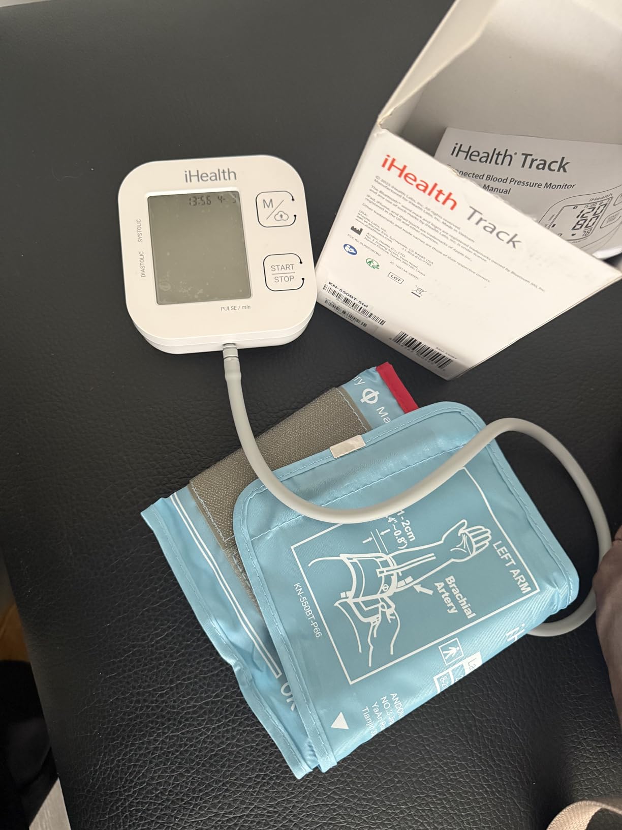 iHealth Track Smart Upper Arm Blood Pressure Monitor with Wide Range Cuff that fits Standard to Large Adult Arms, Bluetooth Compatible for iOS & Android Devices customer photo 1