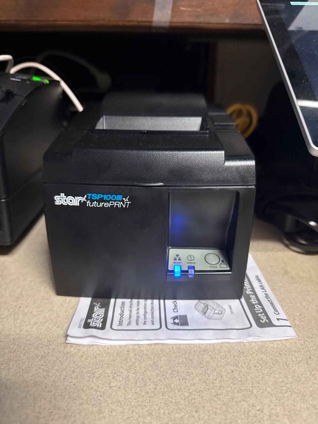 Star Micronics TSP143IIILAN Ethernet (LAN) Thermal Receipt Printer with Auto-Cutter and Internal Power Supply - Gray customer photo 2