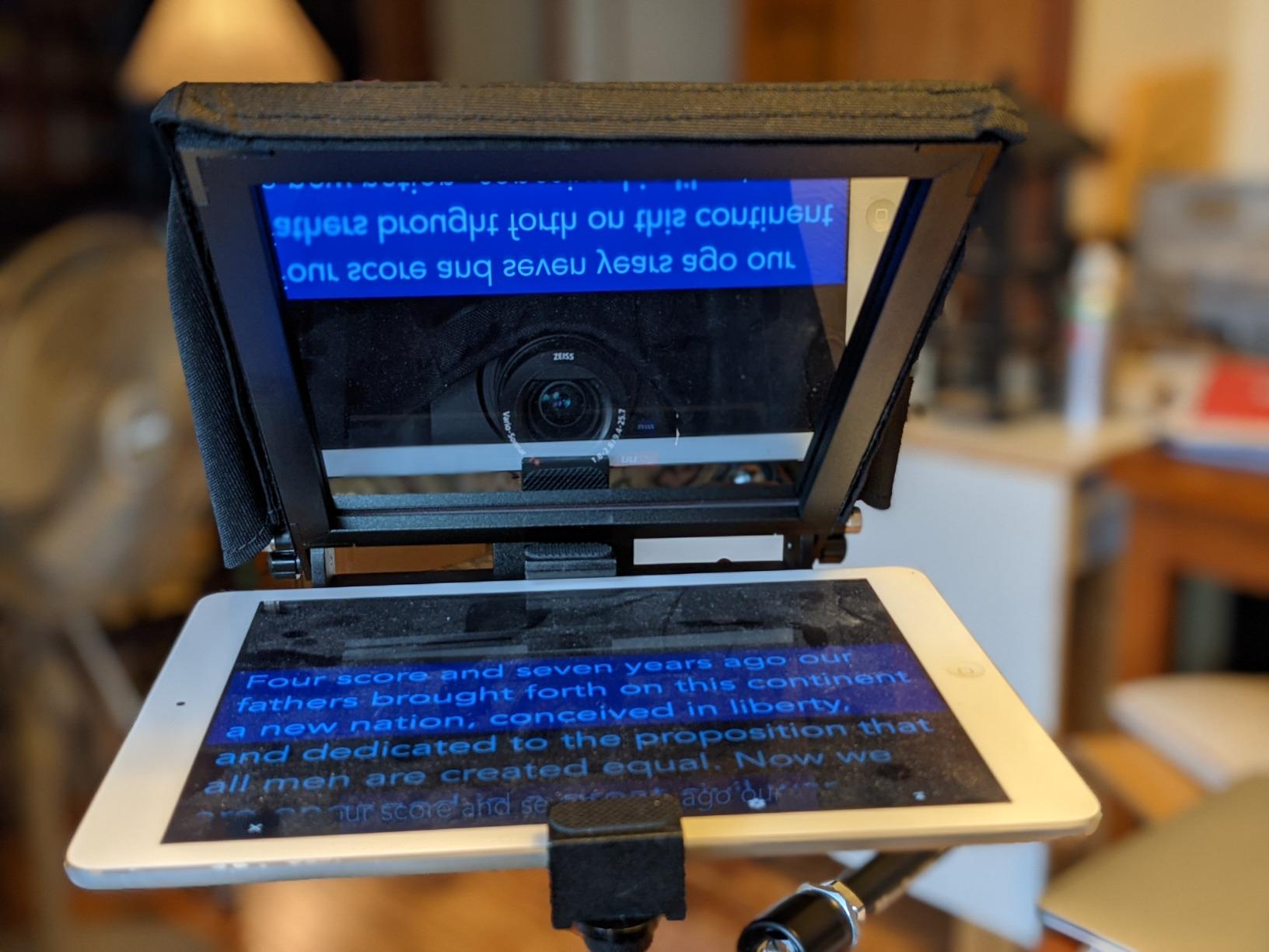 Glide Gear TMP 50 Teleprompter - For Smartphones - Carry Case, No Assembly customer photo 2