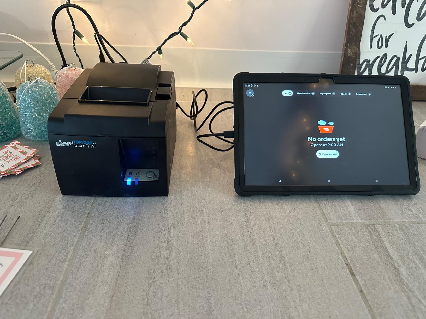 Star Micronics TSP143IIIBi Bluetooth Thermal Receipt Printer for iOS, Android, and Windows with Auto-cutter and Internal Power Supply - Gray customer photo 2