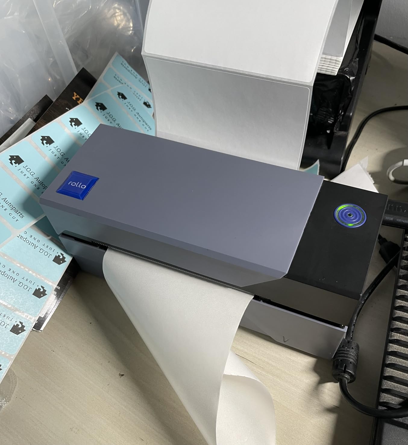 Rollo USB Shipping Label Printer - Commercial Grade 4x6 Thermal Label Printer for Shipping Packages - High Speed Custom Sticker Label Maker for Small Business - Supports Windows & Mac customer photo 1