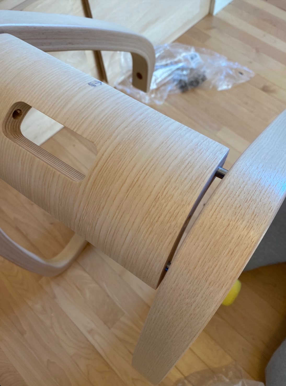 Varier Variable Natural/Grey Ergonomic Office Kneeling Chair for Desk - Back Pain Relief, Rocking Seat for Home, Study & Posture Support - 10 Year Limited Warranty customer photo 2