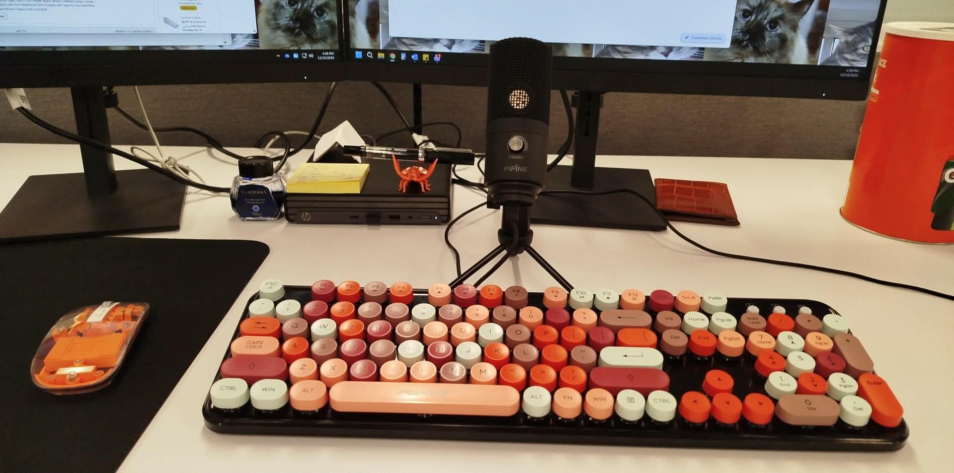 FIFINE USB Podcast Condenser Microphone Recording On Laptop, No Need Sound Card Interface and Phantom Power-K669 customer photo 2