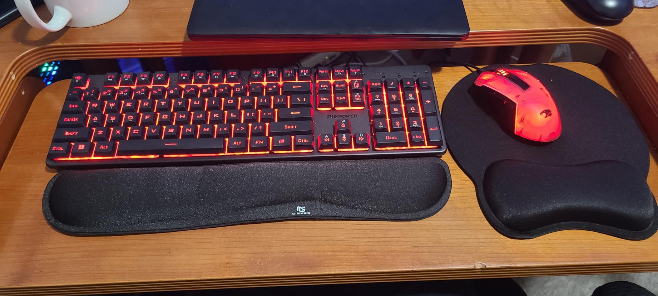 Gimars Upgrade Enlarge Superfine Fibre Soft Smooth Gel Ergonomic Mouse Pad Wrist Support and Keyboard Wrist Rest for Computer, Laptop, Mac, Gaming and Office, Durable, Comfortable and Pain Relief customer photo 1