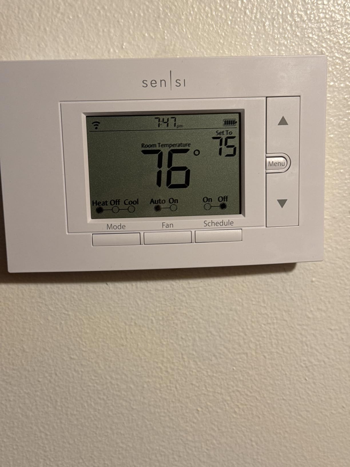Emerson Sensi Wi-Fi Smart Thermostat for Smart Home, DIY, Works With Alexa, Energy Star Certified, ST55 customer photo 1
