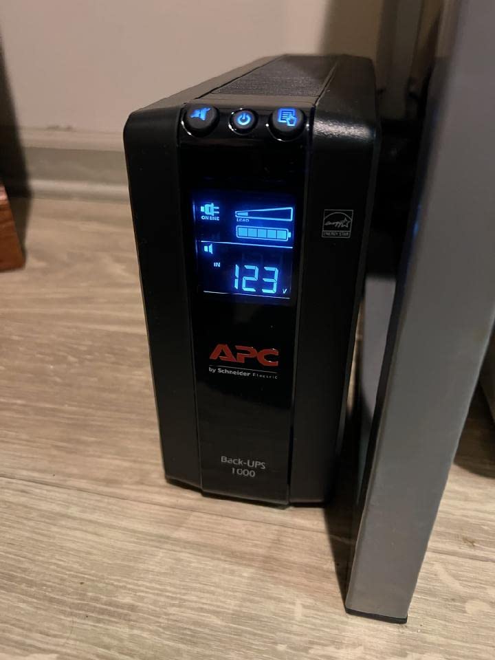 APC Back-UPS Pro 1000VA UPS, 600W Battery Backup & Surge Protector, AVR, 8 Outlets, LCD Display, BX1000M customer photo 2