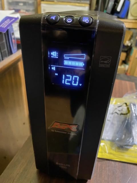 APC UPS Back-UPS Pro 1500VA UPS, 900W Battery Backup & Surge Protector, AVR, 10 Outlets, LCD, BX1500M customer photo 2