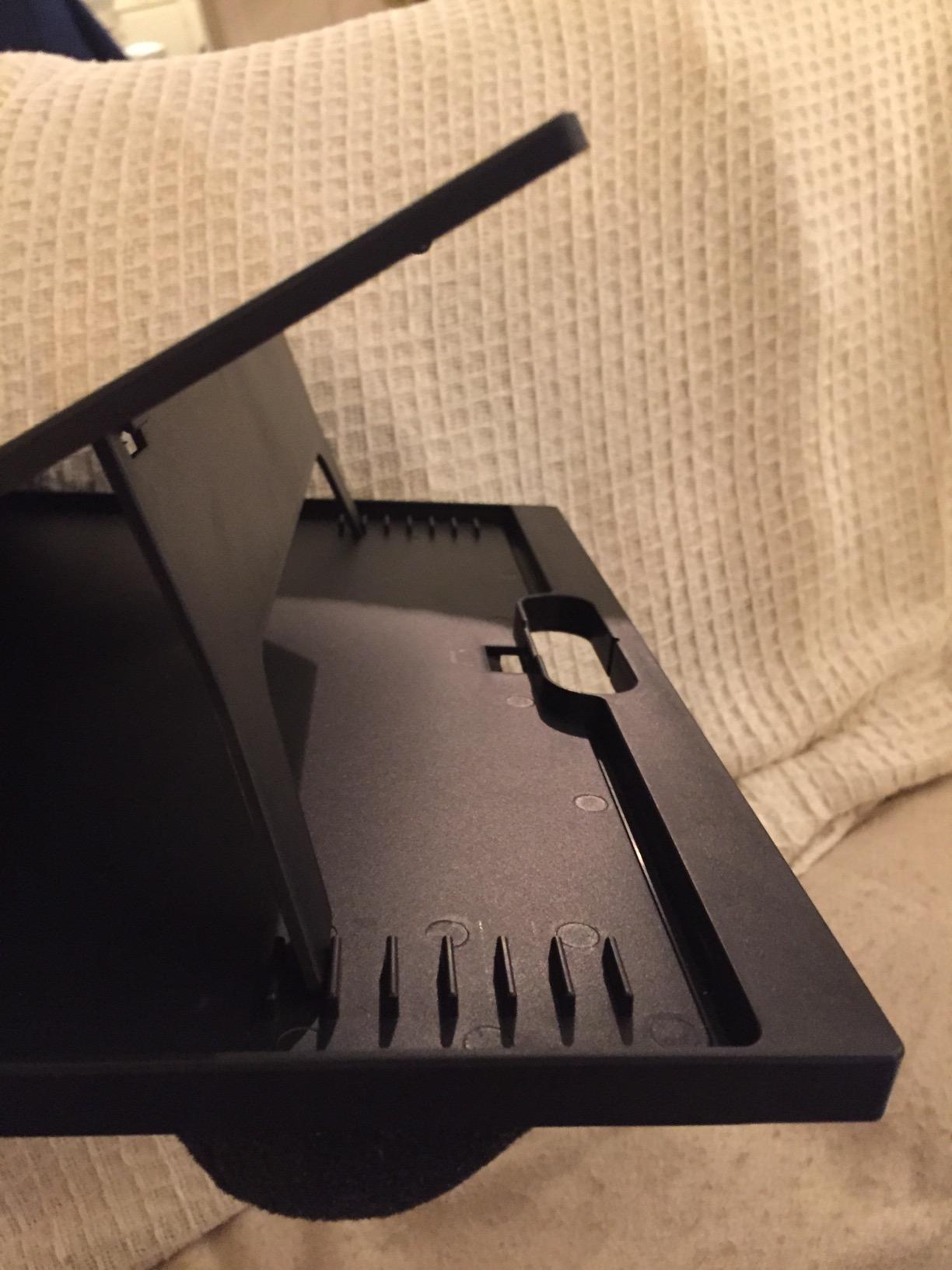 Mind Reader Lap Desk Laptop Stand, Bed Tray, Collapsible, Cushion, Portable, Dorm, Plastic, 14.75