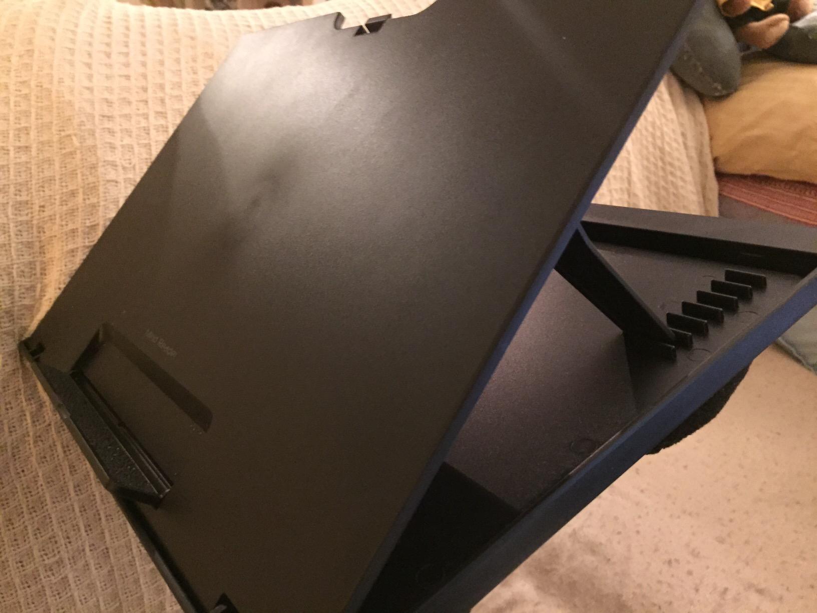 Mind Reader Lap Desk Laptop Stand, Bed Tray, Collapsible, Cushion, Portable, Dorm, Plastic, 14.75