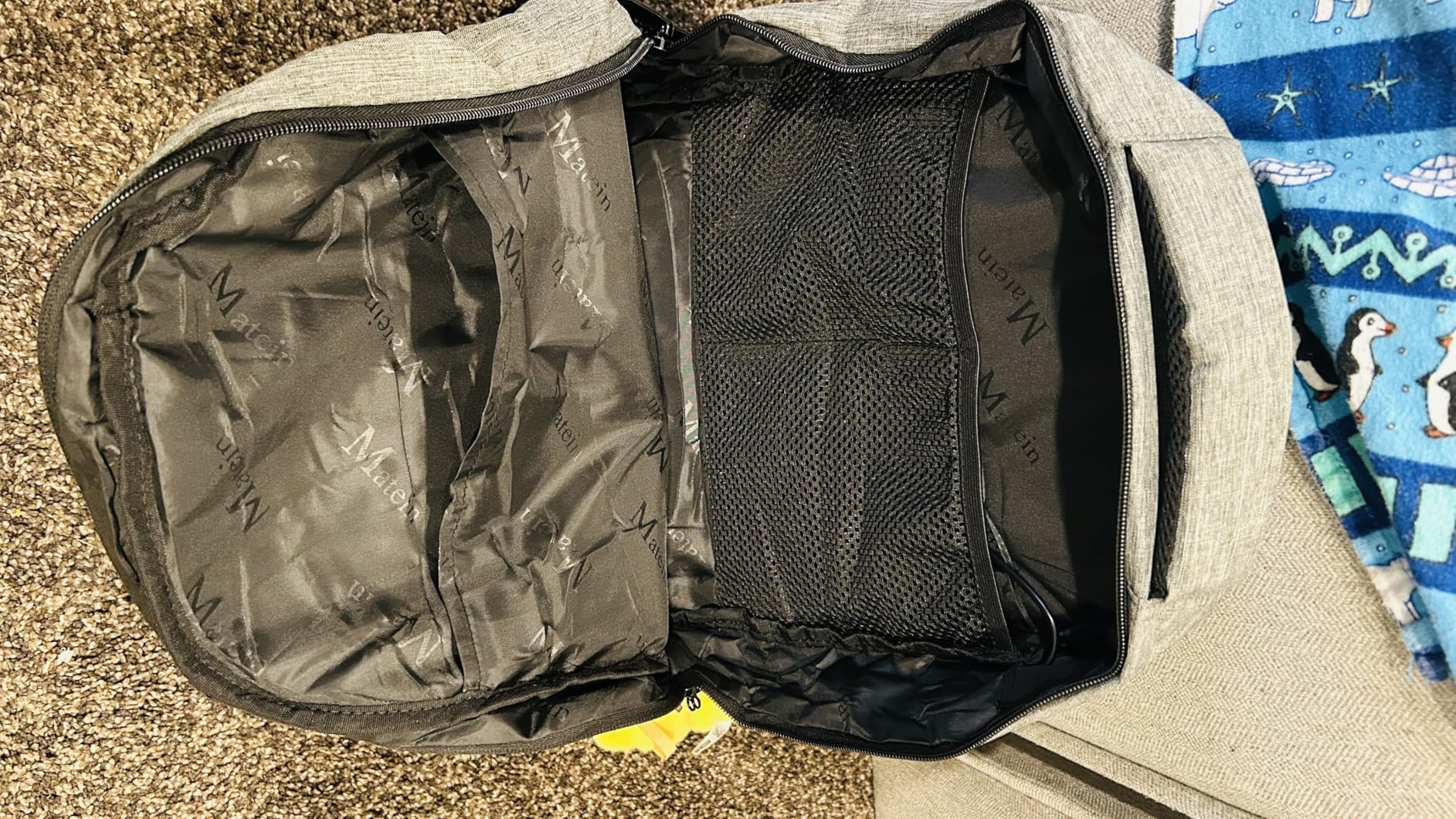 MATEIN Travel Laptop Backpack, Business Anti Theft Slim Sturdy Laptops Backpack Personal Item Bag, Water Resistant College School Computer Bag Gift for Men & Women Fits 15.6 Inch Notebook, Grey customer photo 1