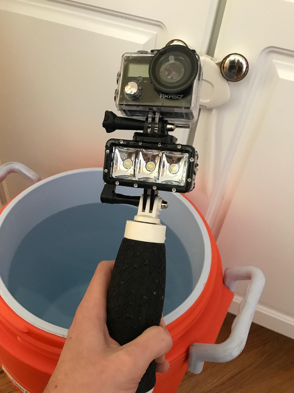 AKASO Brave 4 Action Camera 4K 30fps Ultra Hd Video 20MP Photo, EIS, WiFi Remote Control, 2X Batteries, Waterproof Underwater Camera for Snorkel, Travel, Motorcycle, Bicycle, Helmet Accessories Kit customer photo 2