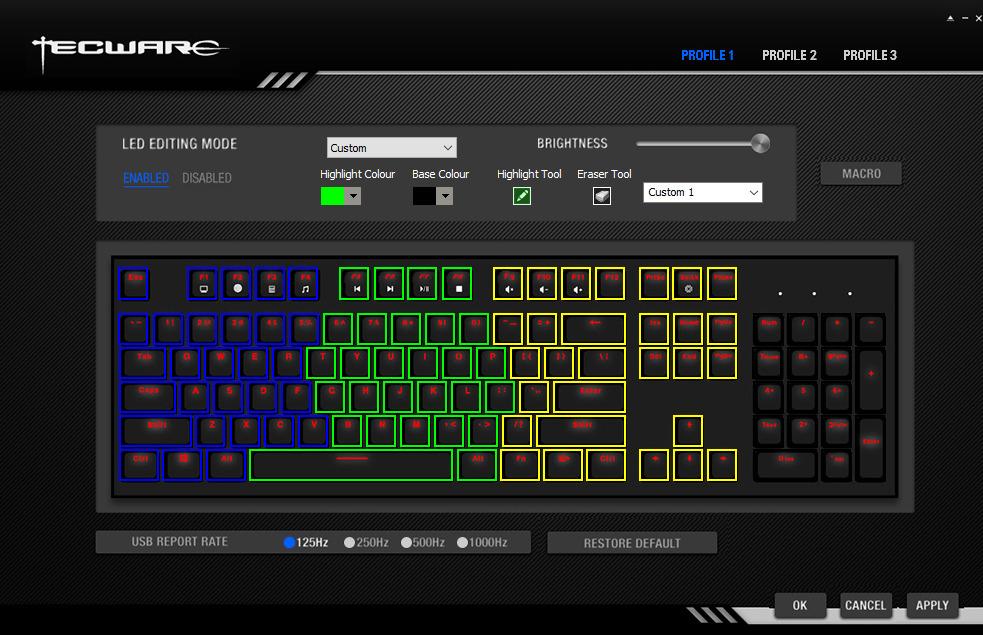 TECWARE Phantom 87 Key RGB Mechanical Gaming Keyboard | Outemu Blue Switch | 16.8M Color LED Lighting | 18 Pre-Set | Low Latency | N-Key Rollover | Software Customizable Keys | Wired USB Connection customer photo 2