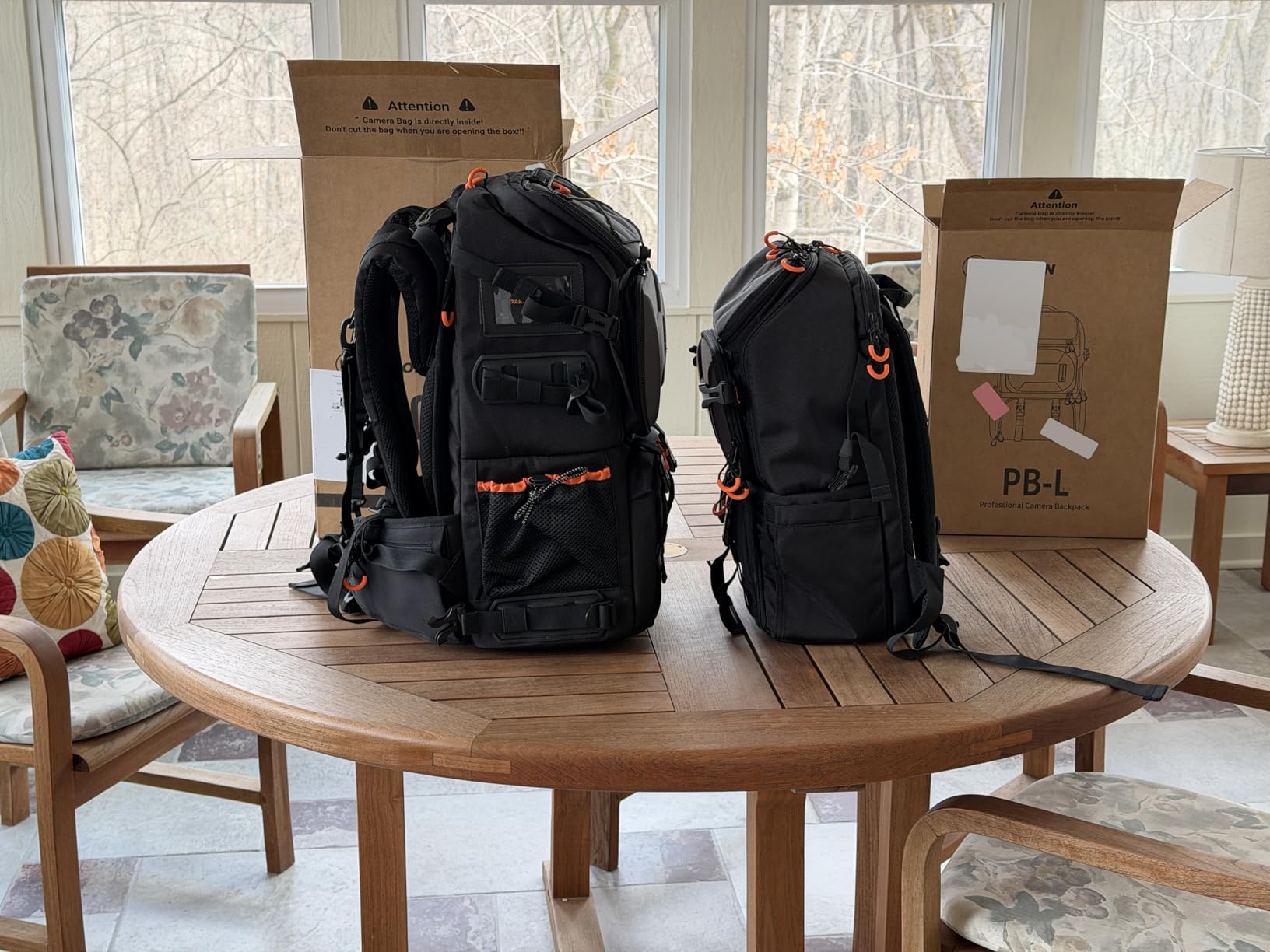 TARION 2 Bags in 1 Professional Extra Large Camera Backpack 27L PB01, Hardshell, 15.6