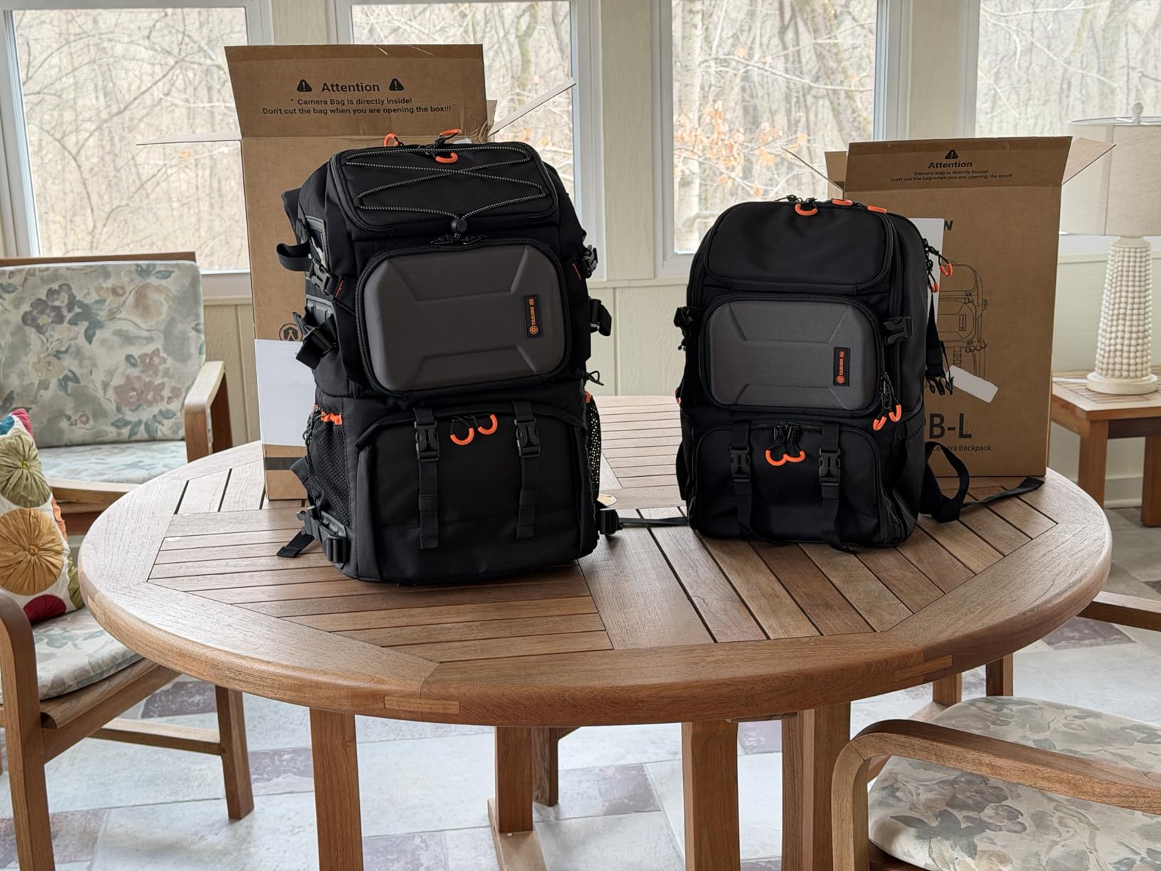 TARION 2 Bags in 1 Professional Extra Large Camera Backpack 27L PB01, Hardshell, 15.6
