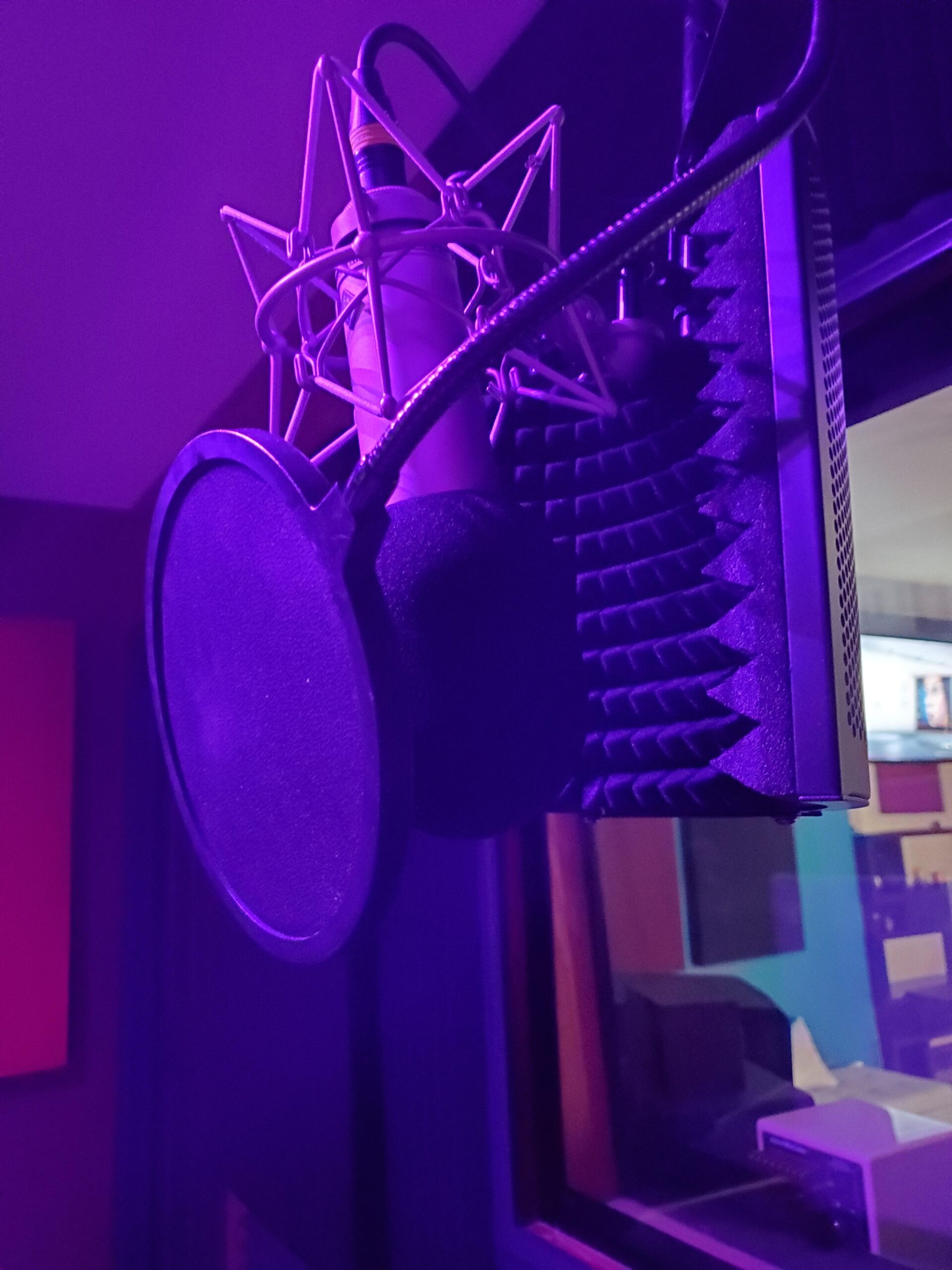 Aokeo Professional Studio Recording Microphone Isolation Shield,Suitable for Blue Yeti and Any Condenser Microphone Recording Equipment (AO-403) customer photo 2