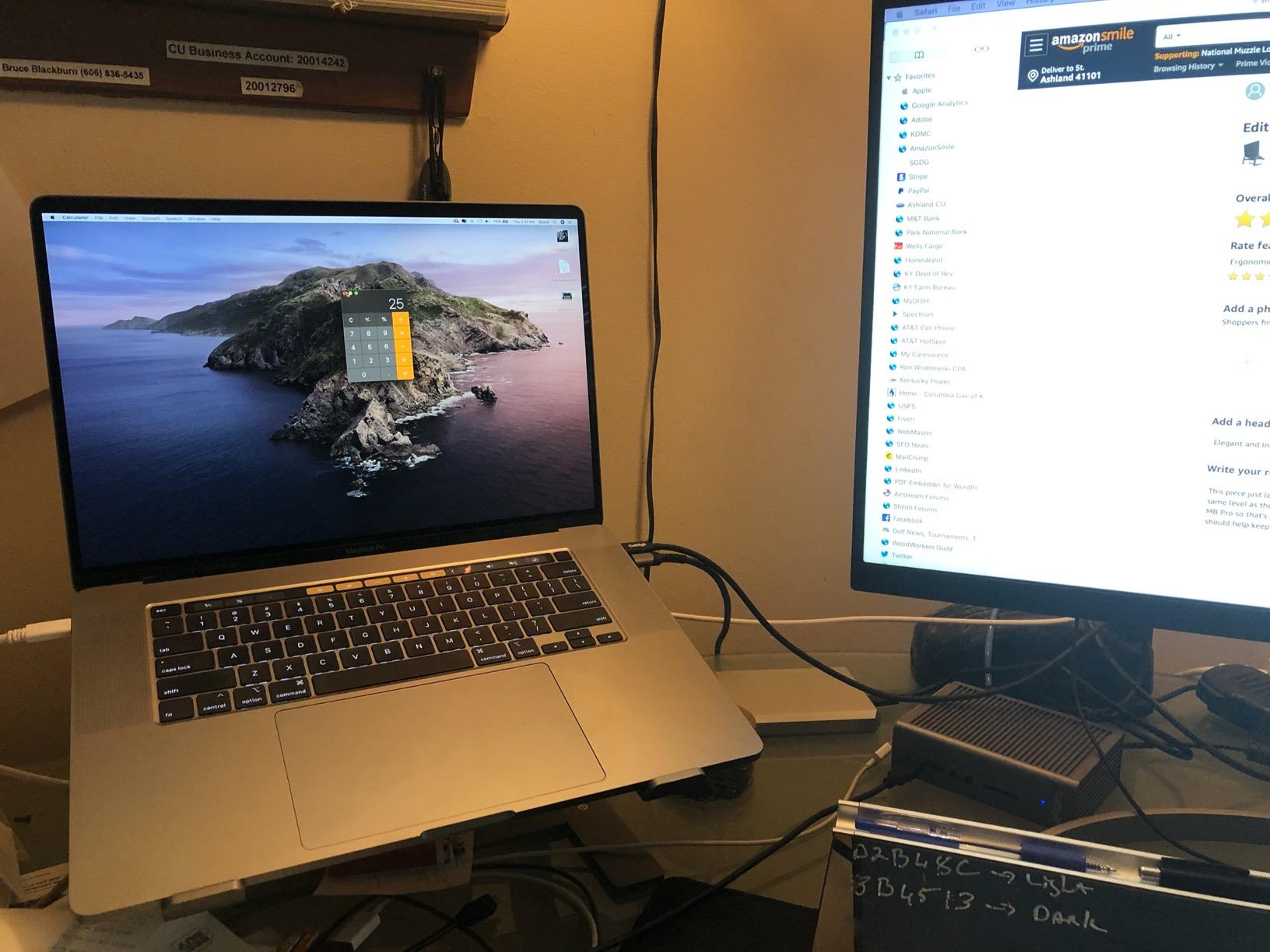 Macally Aluminum Laptop Stand for Desk - Works with All MacBook/Pro/Air & Laptops Between 10