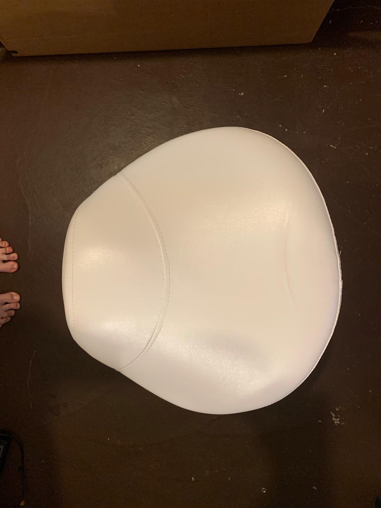 Antlu Saddle Stool Rolling Chair for Medical Massage Salon Kitchen Spa Drafting, Adjustable Hydraulic Stool with Wheels (Without Backrest, Black) customer photo 2