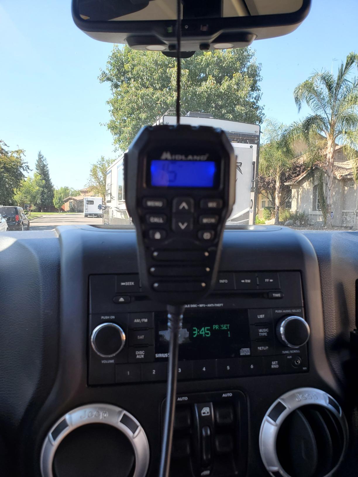 Midland MXT275 MicroMobile GMRS Radio - 15 watts Two-Way Radio with Integrated Control Microphone - Overland Caravanning Tractors - Detachable External Magnetic Mount Antenna - 8 Repeater Channels customer photo 1