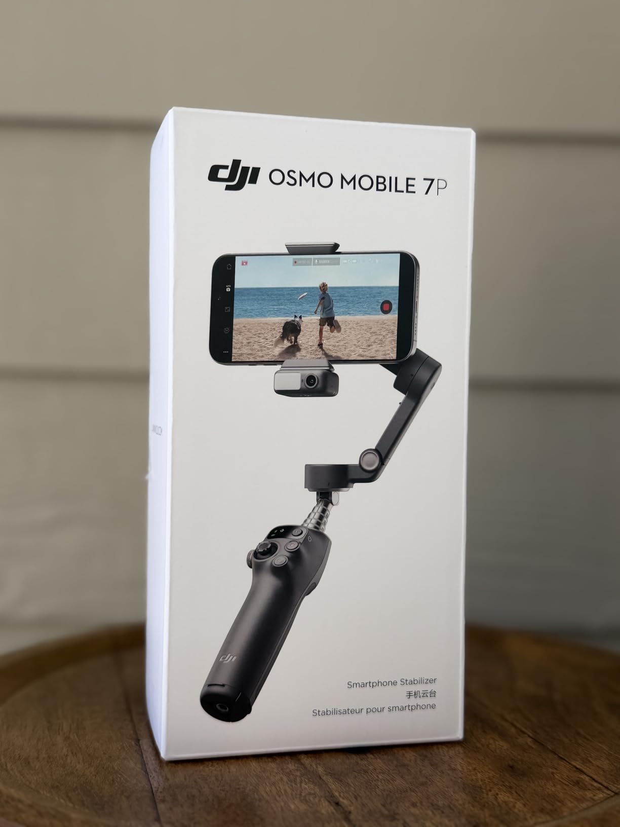DJI Osmo Mobile 7P Gimbal Stabilizer for iPhone, Android, Native Tracking, Lighting, 3-Axis Phone Gimbal, Quick Launch, One-Tap Edit, Built-in Extension Rod & Tripod, 10hrs Use, Phone Charging customer photo 2