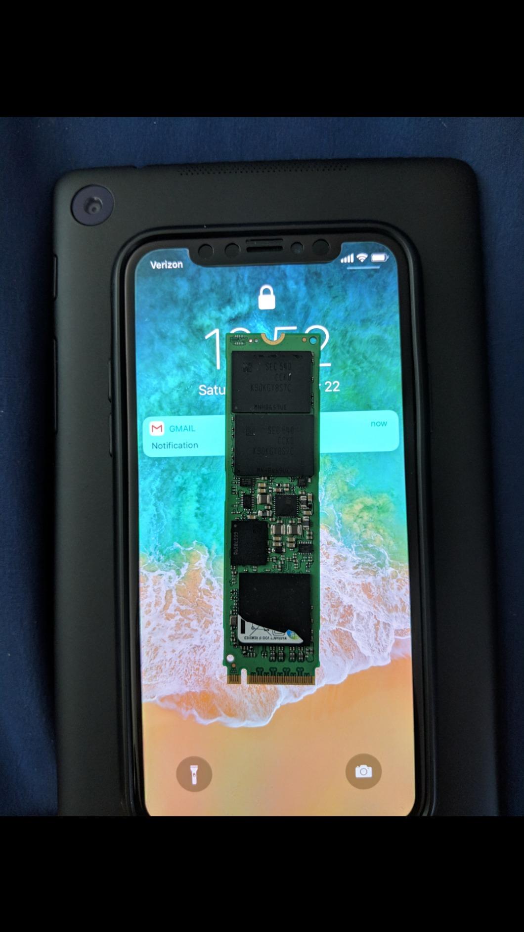 Samsung X5 Portable SSD 2TB - Up to 2800MB/s -Thunderbolt 3 NVMe External Solid State Drive, Gray/Red (MU-PB2T0B/AM) customer photo 1