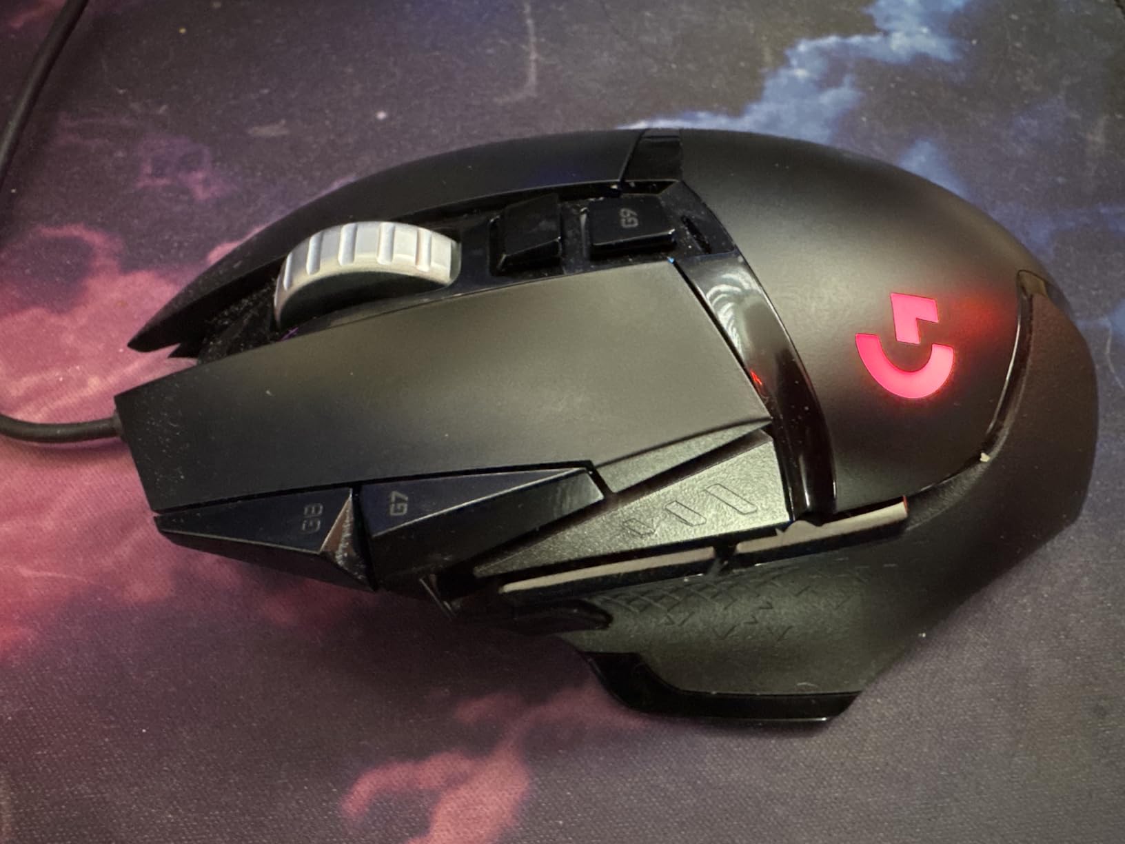 Logitech G502 Hero High Performance Wired Gaming Mouse, Hero 25K Sensor, 25,600 DPI, RGB, Adjustable Weights, 11 Programmable Buttons, On-Board Memory, PC/Mac - Black customer photo 1