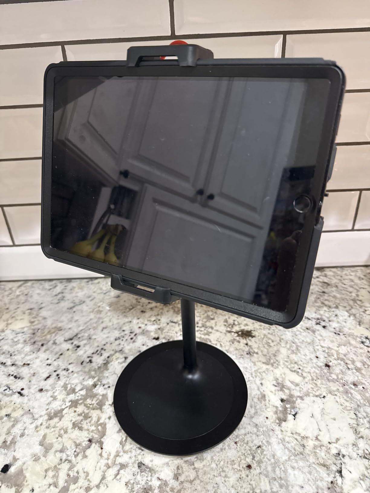 SAIJI Tablet Stand Holder, Extra-Height Adjustable Kindle Stand, 360 Degree Rotating iPad Holder, Aluminum Alloy Cradle Mount Dock for 4.7