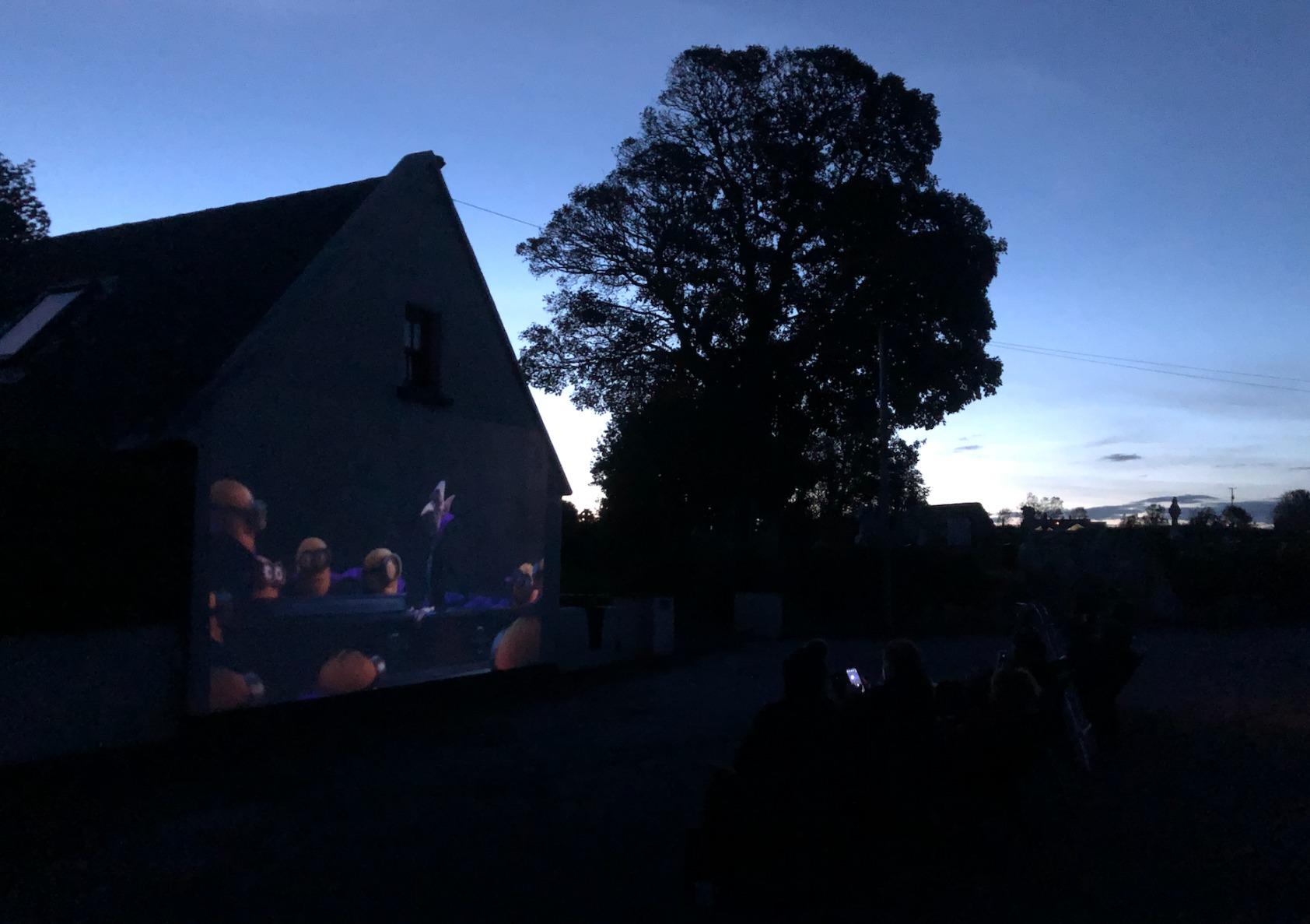 AKASO Mini Projector, Pocket-Sized DLP Portable Projector, 1080P Cookie Projector customer photo 1