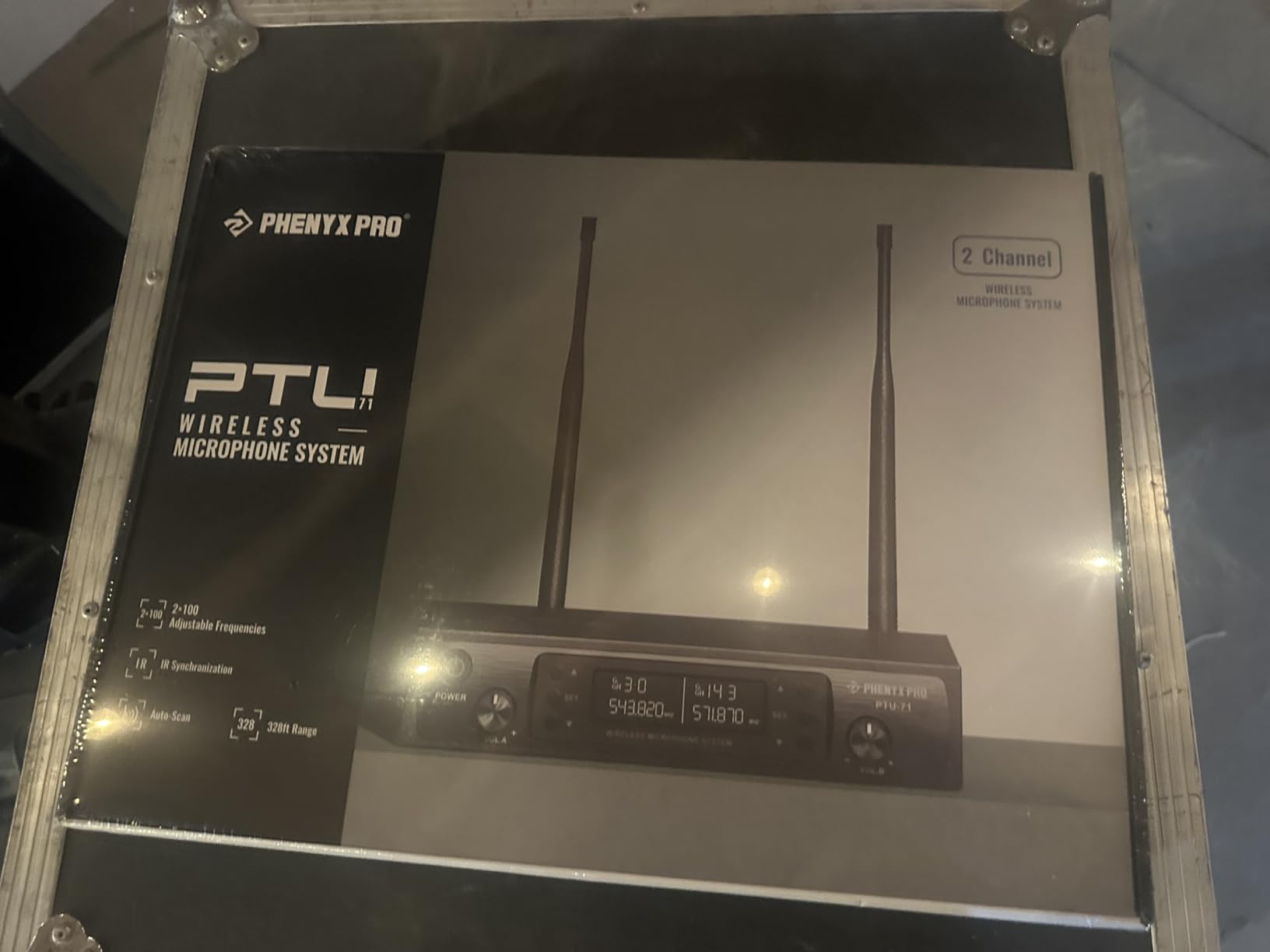Phenyx Pro Dual UHF Auto Scan Handheld Wireless Microphone System PTU-71-2H | 2 Dynamic Mics, 2 x 100 Frequencies, 328 ft Range, Live Vocals, Karaoke Events, Worship Services customer photo 2