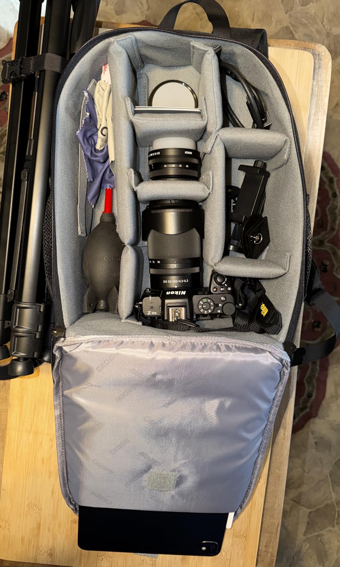 CADeN Camera Backpack Bag Professional for DSLR/SLR Mirrorless Camera Waterproof, Camera Case Compatible for Sony Canon Nikon customer photo 2