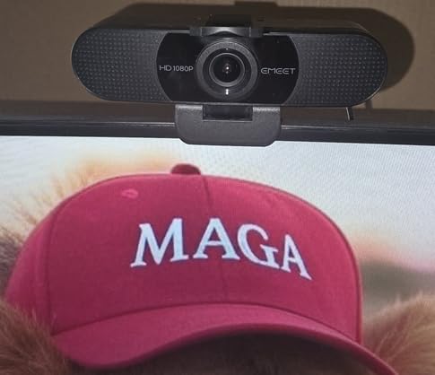 EMEET 1080P Webcam with Microphone, C960 Web Camera, 2 Mics Streaming Webcam, 90°FOV Computer Camera, Plug and Play USB Web Cam for Online Calling/Conferencing, Zoom/Teams/Facetime/YouTube, Laptop/PC customer photo 1