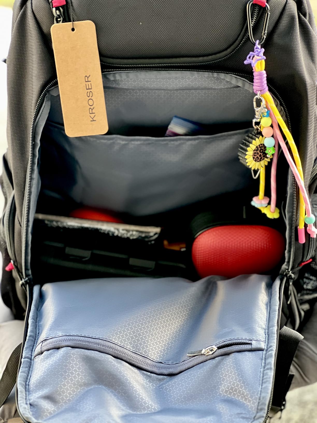 KROSER Travel Laptop Backpack 17.3 Inch XL Computer Backpack with Hard Shell Saferoom RFID Pockets Water-Repellent Business College Daypack Stylish Bag for Men/Women-Black customer photo 1