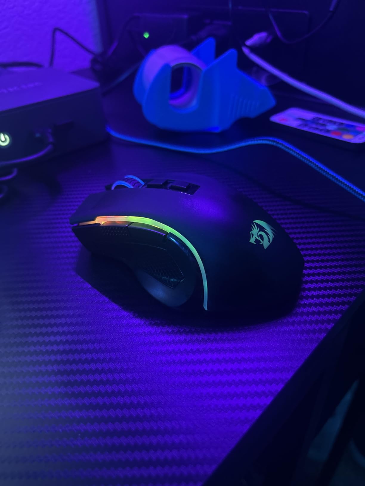 Redragon M602 Gaming Mouse, Ergonomic RGB Gaming Mouse Wired with 7200 Adjustable DPI, 9 Programmable Buttons, Professional Software for Gamer Office [White] customer photo 2