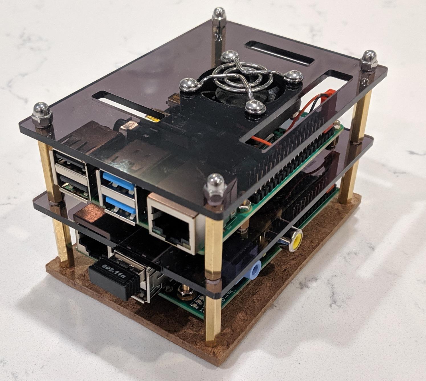 GeeekPi Cluster Case with Cooling Fan and Heatsinks for Raspberry Pi 4B/3B+/3B/2B customer photo 1