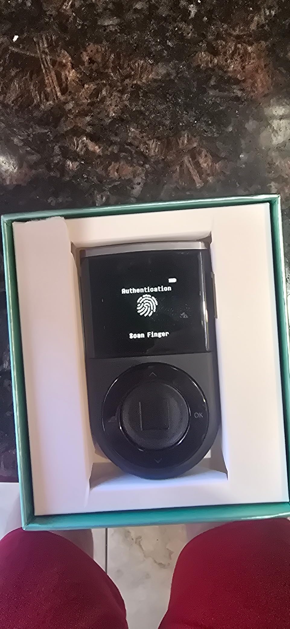 D'CENT Hardware Wallet - Biometric Cold Wallet for Crypto with Fingerprint Authentication | Secure Bluetooth Storage for Bitcoin, Ethereum, XRP, XDC, Solana, Stablecoins & More customer photo 1