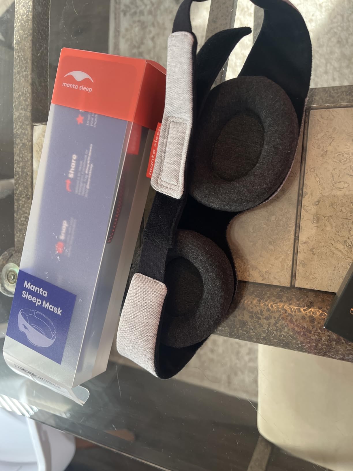 Manta Sleep Mask - 100% Light Blocking, Adjustable Sleeping Mask with Detachable Eye Cups, Ultra Comfortable for Women & Men, Zero Pressure on Lashes, Perfect for Travel/Shift Work customer photo 2