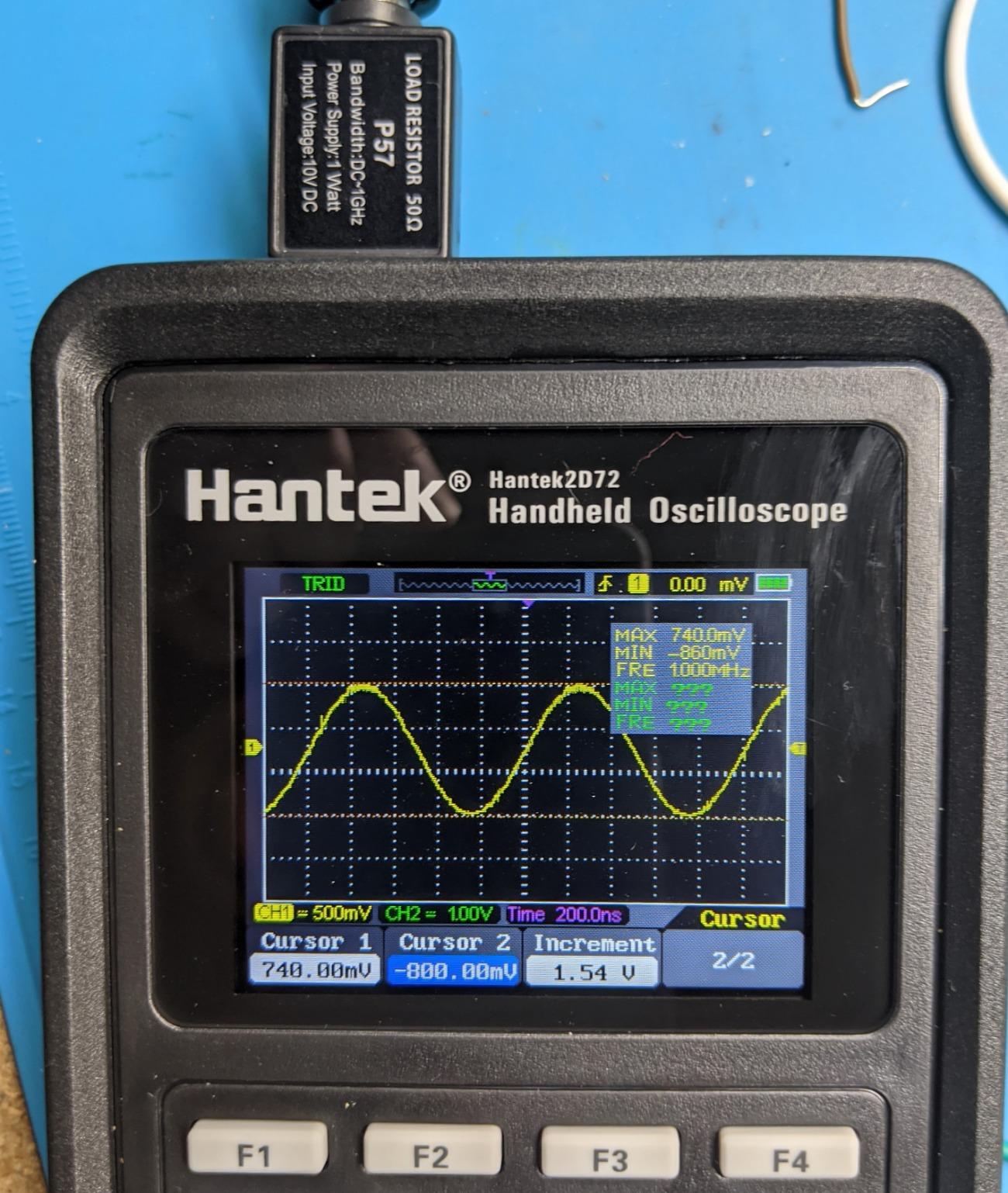 Hantek 2C42 Handheld Oscilloscope Multimeter 2 in 1 Multifunction Tester 2CH+DMM 40MHz Scope customer photo 2
