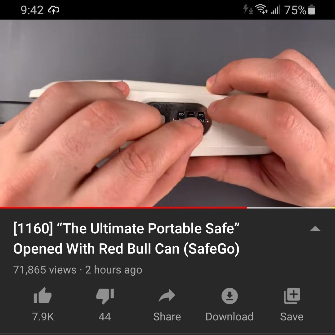 SAFEGO Portable Indoor/Outdoor Lock Box Safe with Key and Combination Access (Compact, White) customer photo 1