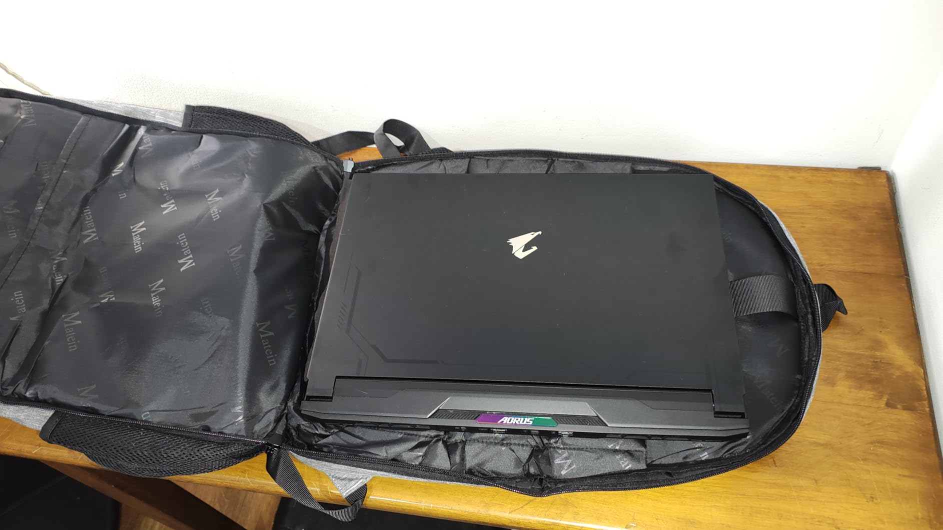 MATEIN Travel Laptop Backpack, 17 Inch Work TSA Approved Carry on Backpack, Large Computer Business Bag for Men Women with Trolley Sleeve and Anti Theft Pocket, College School Rucksack Book Bag, Grey customer photo 2