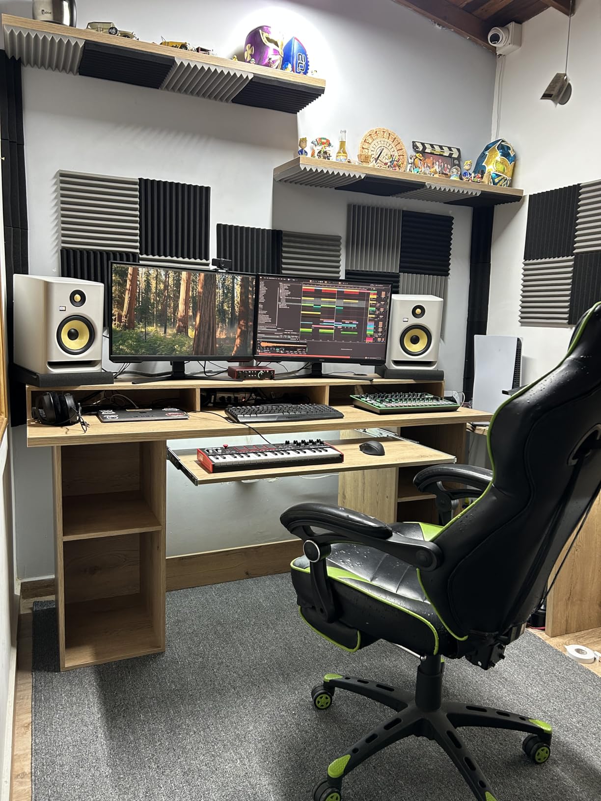 JBER 4 Pack Acoustic Foam Bass Trap Studio Foam 12