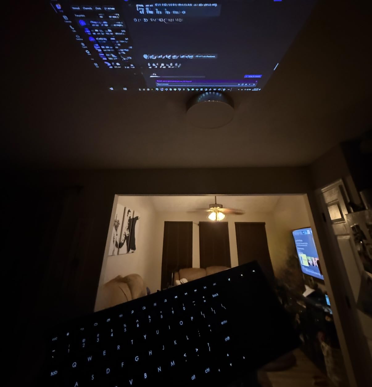 AKASO WT50 Mini Projector with WiFi and Bluetooth, 1080P DLP Portable Movie Projector Home and Outdoor, Built-in Battery & Android System, Cookie Projector for iPhone and Phone customer photo 1